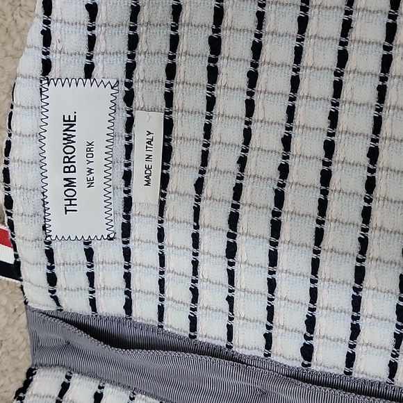 001 NWT Designer THOM BROWNE SLEEVELESS BLOUSE  size medium - Picture 10 of 12